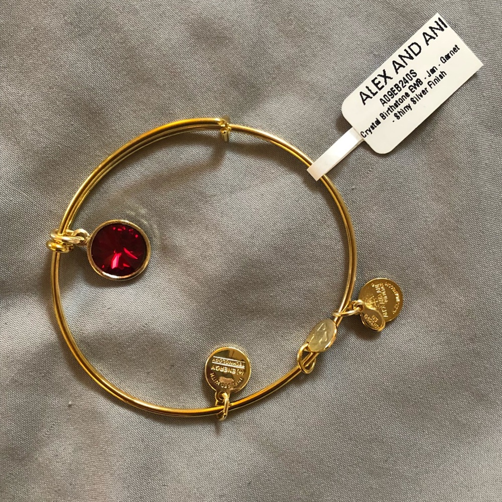Alex & Ani January Garnet bracelet  NWT